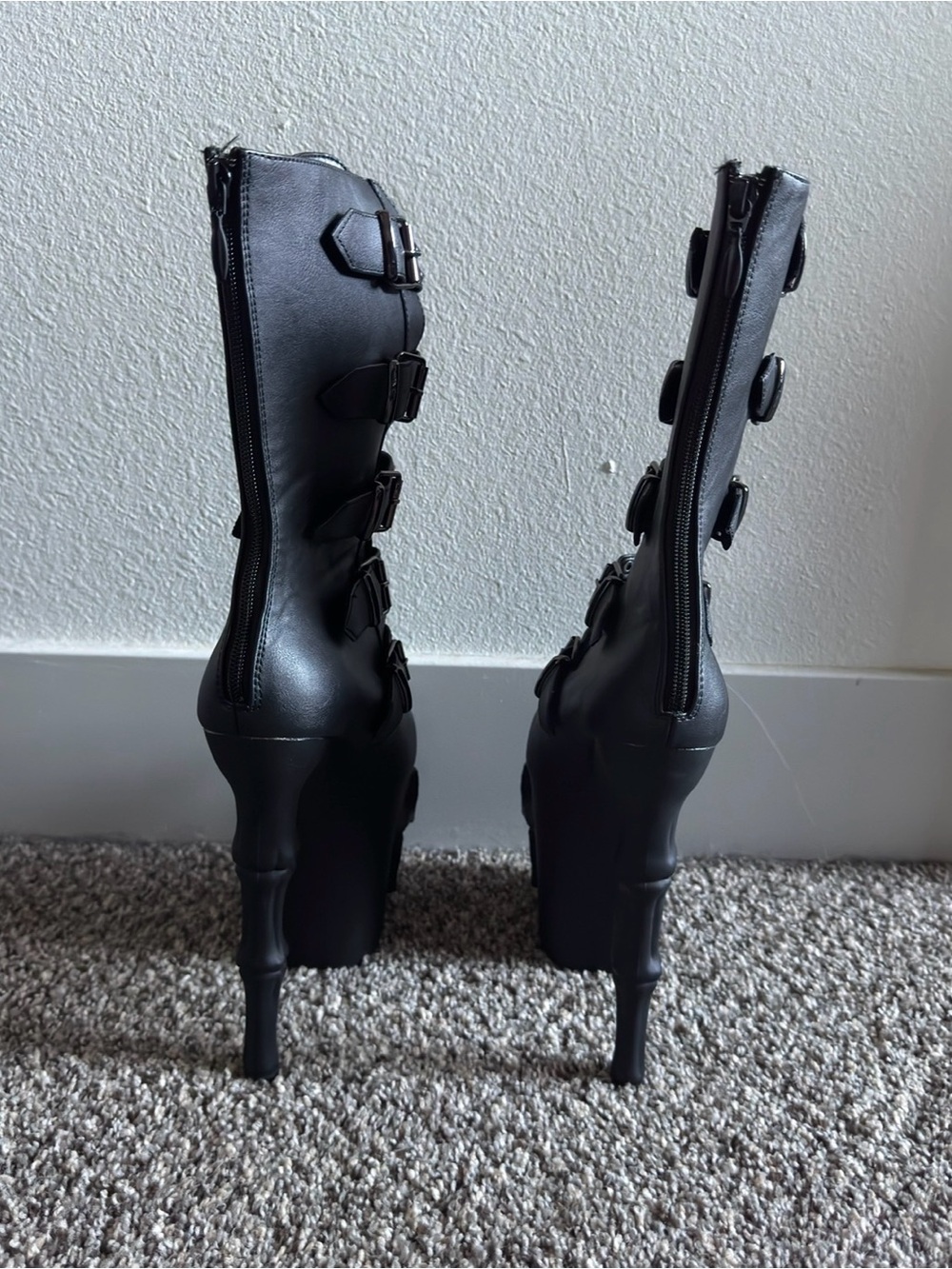 Pleaser RAPTURE-1052BK PLATFORM BOOTS - Picture 7 of 8